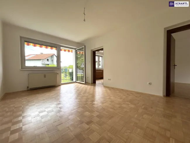 Familienfreundliche 3-Zimmer-Wohnung mit Westbalkon und Wohlfühlflair in Graz-Liebenau! - Bild