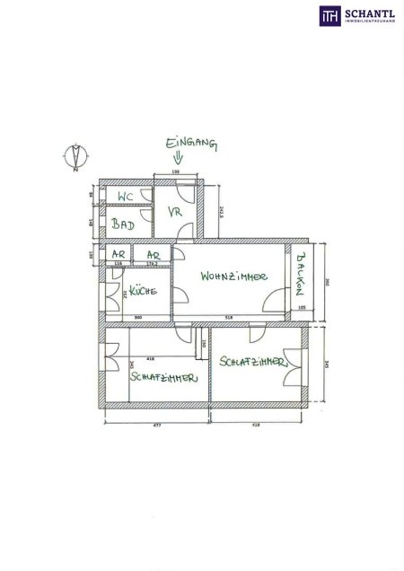 Familienfreundliche 3-Zimmer-Wohnung mit Westbalkon und Wohlfühlflair in Graz-Liebenau!