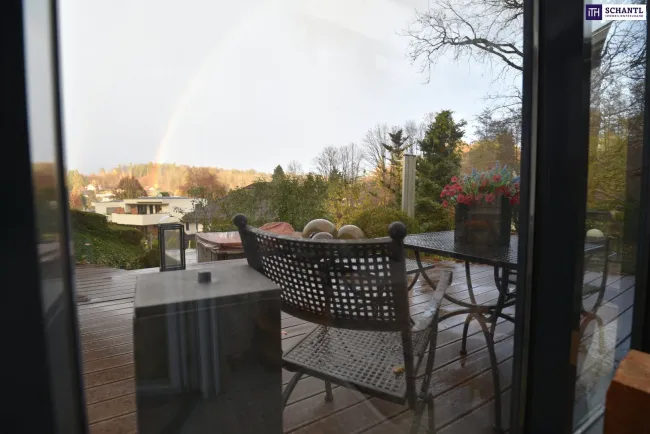 Regenbogen im Herbst
