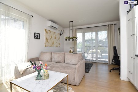 Urban Green Living - Coole, Top ausgestattete 2 Zimmer Terrassenwohnung mit XXL-Freifläche in absoluter Ruhelage!