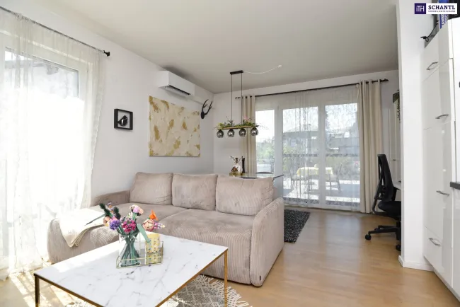 Urban Green Living - Coole, Top ausgestattete 2 Zimmer Terrassenwohnung mit XXL-Freifläche in absoluter Ruhelage! - Bild