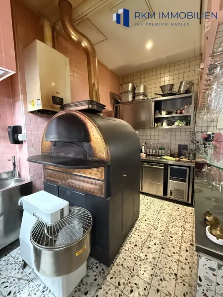 Pizzaofen, Barbereich.