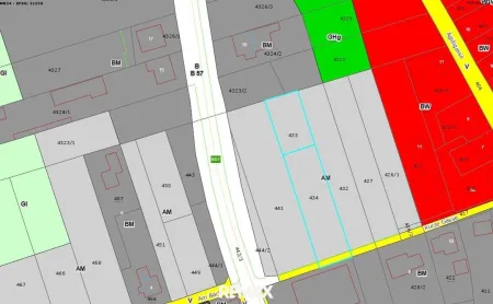 Widmungsplan Aufschließungsgebiet Bauland Mischgebiet