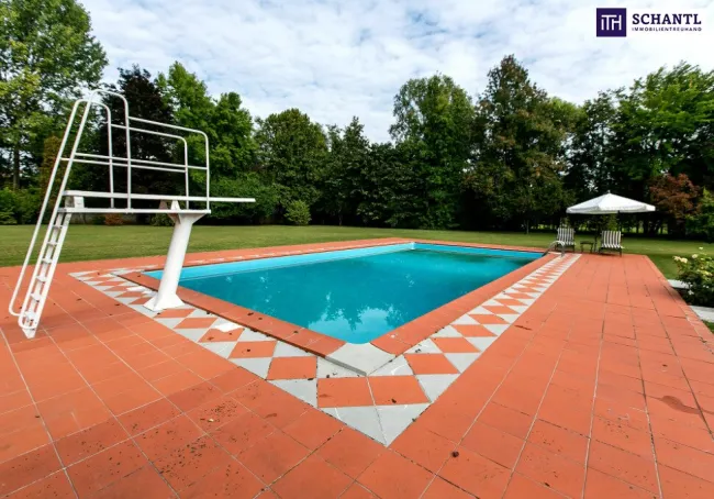 Historische Villa mit einem wunderschönen großen Park mit Teich und Pool in Pordenone - Triest - Italien! - Bild