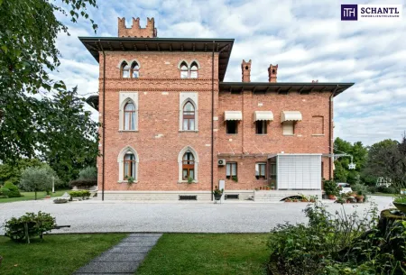 Ein Traum wird wahr mit der historischen 960m² Villa mit einem 17.000m² großen Park mit Teich und Pool in Pordenone - Triest - Italien!