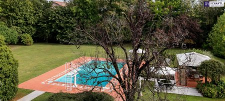 Ein Traum wird wahr mit der historischen 960m² Villa mit einem 17.000m² großen Park mit Teich und Pool in Pordenone - Triest - Italien!