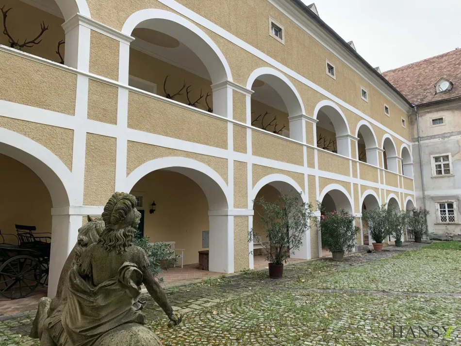 3-Zimmer Schlosswohnung mit Garten & KFZ Stellplätzen in absoluter Grünruhelage - Titelbild