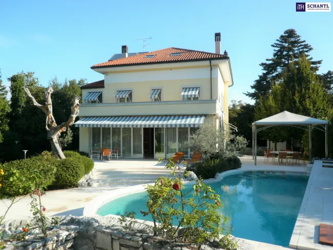 Exklusive Luxusvilla in Opicina bei Triest – ca. 400 m² Wohnnutzfläche, 1.500 m² Eigengarten, Pool & Wellnessbereich! - Titelbild