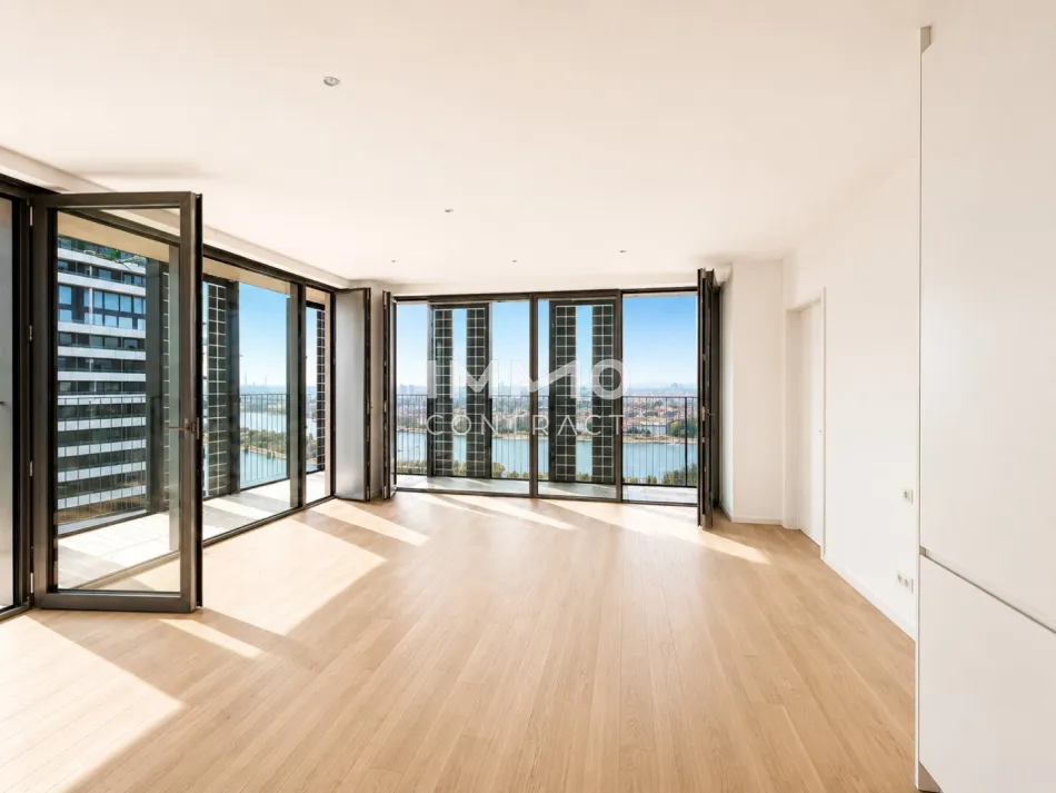 Südseitige 3-Zimmer-Eckresidenz mit zwei Loggien – Skyline & Donau in erster Reihe - Titelbild