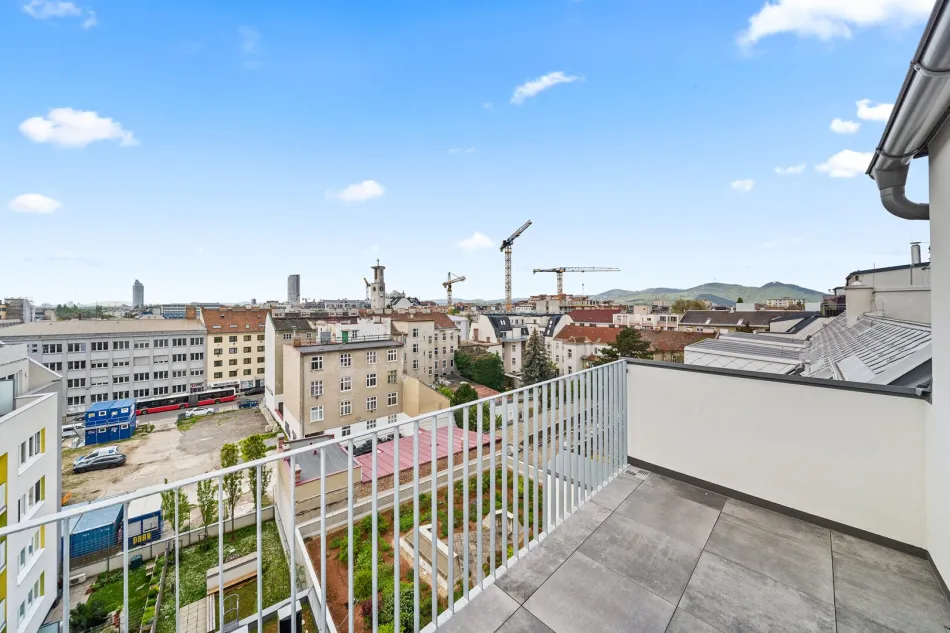 Topangebot! Großzügig angelegte 2 Zimmer Dachwohnung mit Terrasse (Top53) Inklusive Tiefgaragenplatz! - Bild