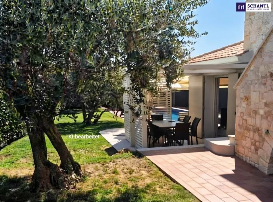 Mediterrane Villa mit Pool und Olivengarten nahe dem Meer in Istrien / Kroatien - Bild