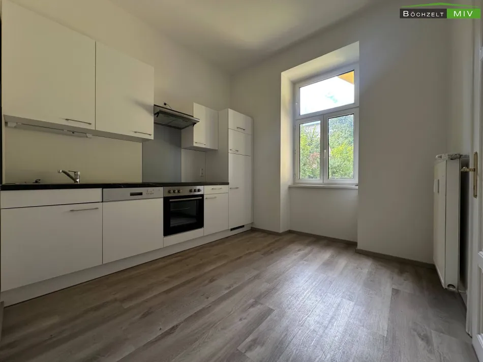 2-Zimmer-Altbauwohnung, 65,31 m² – Zentrum Leoben – sofort frei! - Bild