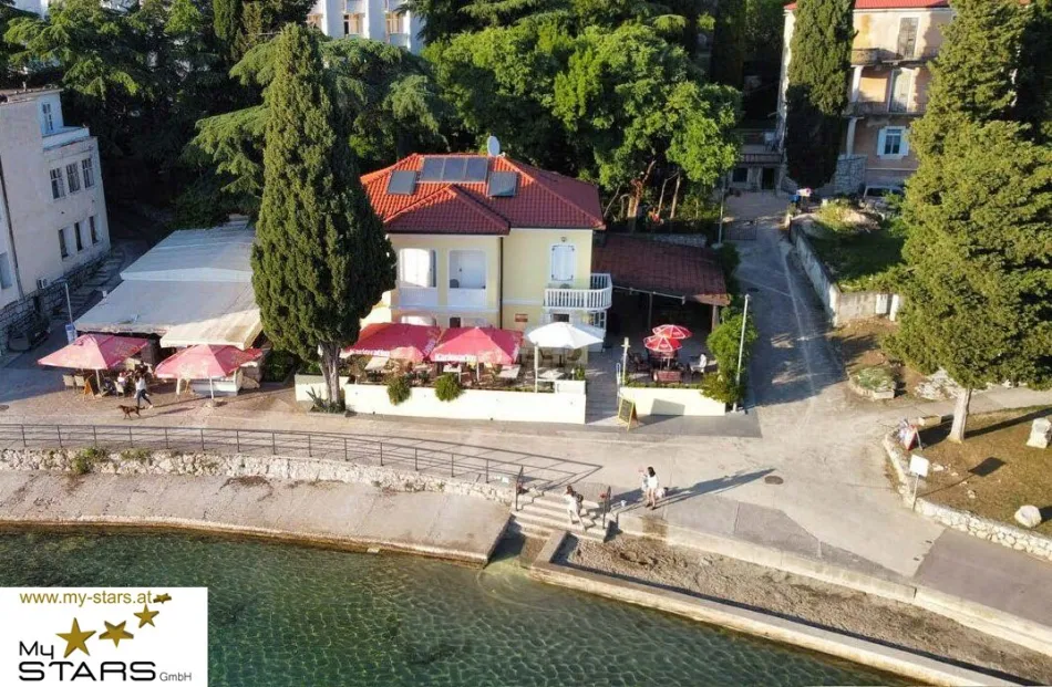neuer KP: LEBEN & ev. ARBEITEN direkt am Meer, Villa mit 5 Zimmer & Restaurant mit Terrasse auf der Insel Krk! - Bild