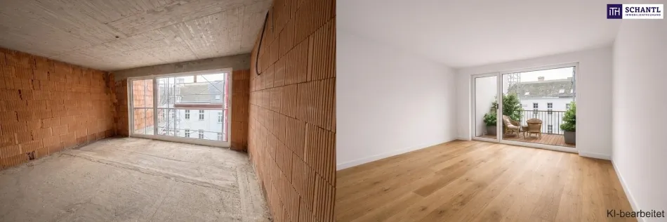 AH11 - Kompakt, praktisch, gut! 4-Zimmer mit optimiertem Grundriss + 2 Loggien! - Bild