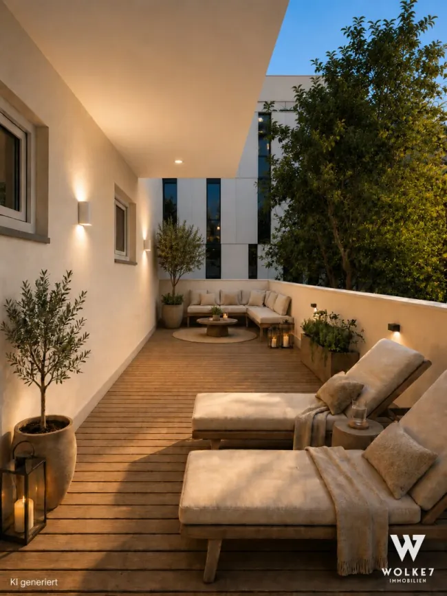 Neubau 3-Zimmer-Wohnung mit großzügiger Südwestterrasse an der Universität in Stein - Bild