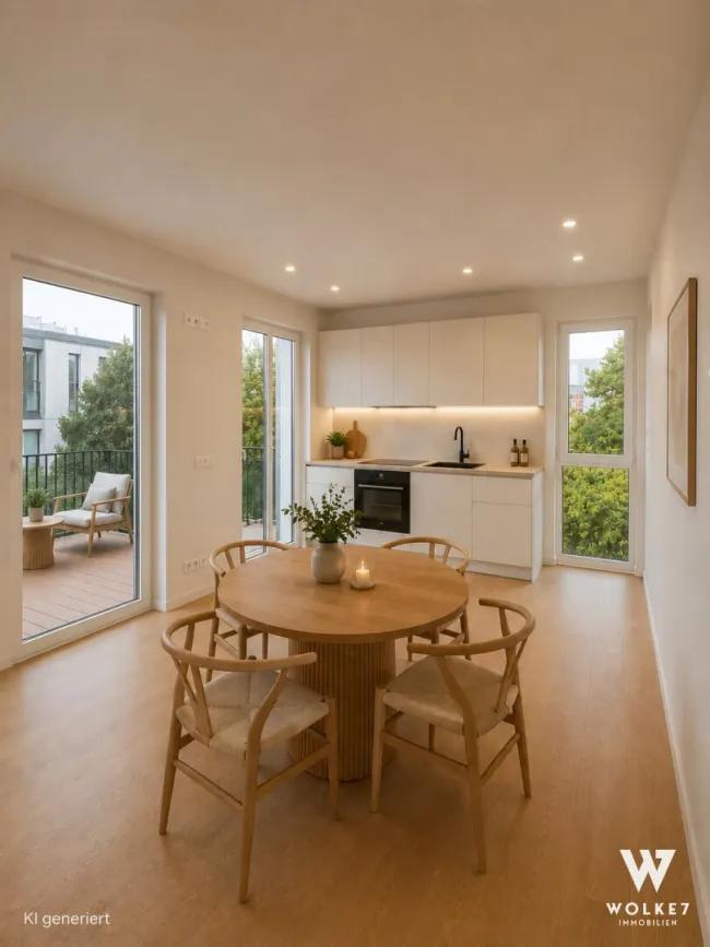 Neubau 3-Zimmer-Wohnung mit rund 39 m² Terrasse - direkt an der Universität Stein - Bild