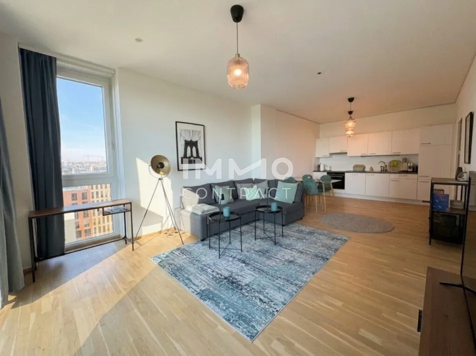 Entzückendes Apartment (vollmöbliert) mit Rundumblick und Goodies wie Concierge, Gemeinschaftsterrasse, Rooftop-Pool u.v.m. - Titelbild