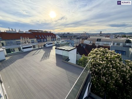 NEUER PREIS! Bezugsfertiges Penthouse der Extraklasse: 175 m² Wohnfläche, 72 m² Dachterrasse und private Liftfahrt!