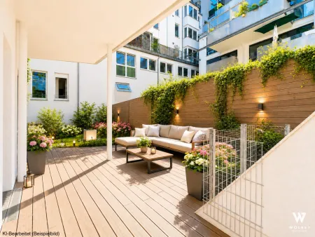 TOP LAGE: 3-Zimmer-Wohnung mit ca. 52 m² Freifläche I Garagenstellplatz I Nahe Mariahilfer Straße & U3 Neubaugasse
