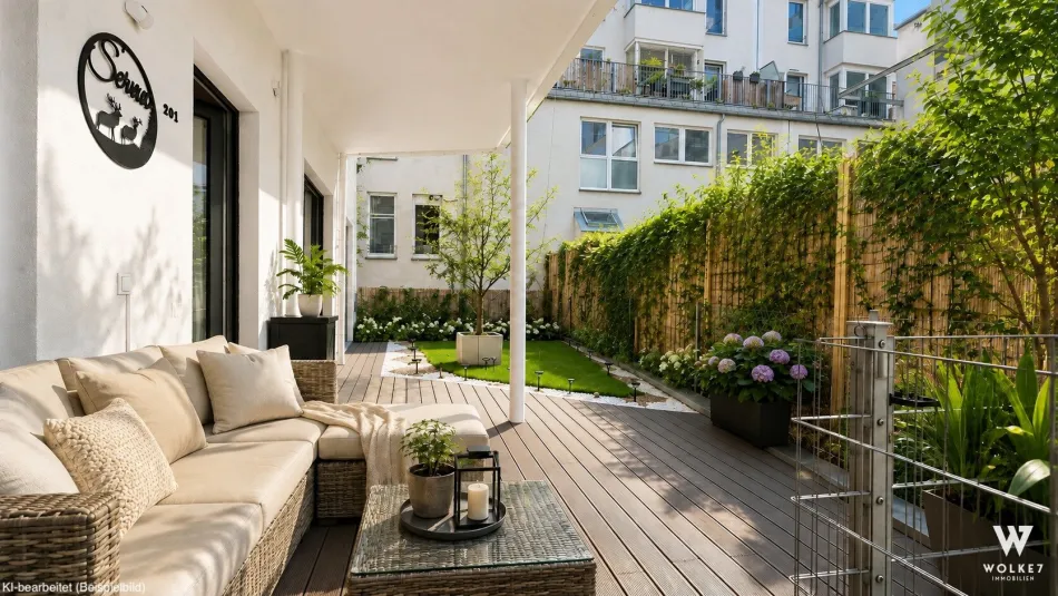 TOP LAGE: 3-Zimmer-Wohnung mit ca. 52 m² Freifläche I Garagenstellplatz I Nahe Mariahilfer Straße & U3 Neubaugasse - Titelbild