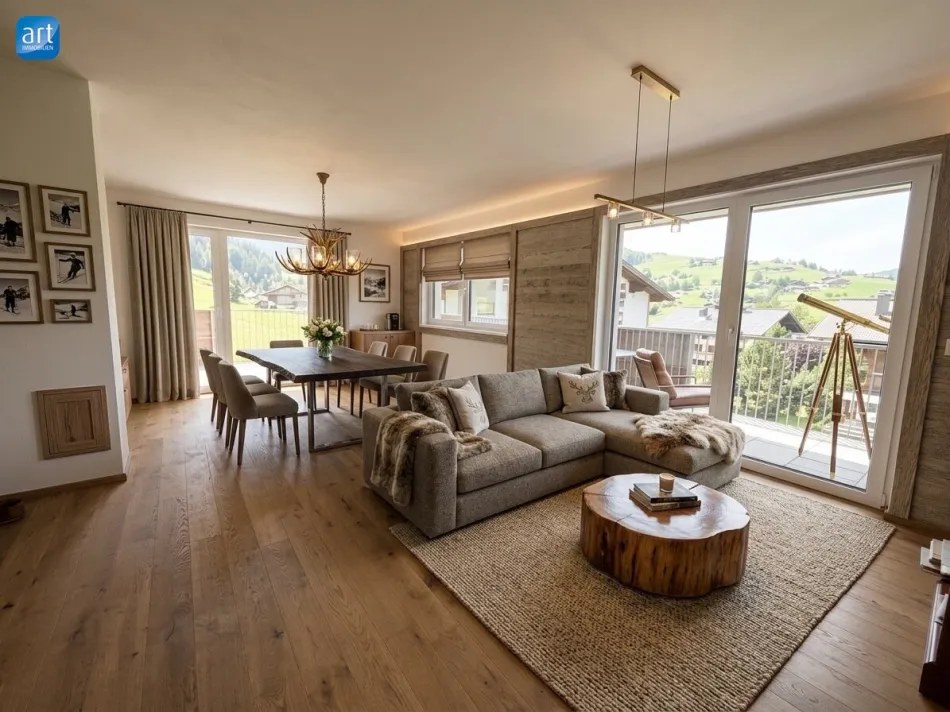 Moderne 4-Zimmer-Wohnung in Kaprun, 96m², Balkon, 2 Bäder, 2 Stellplätze, Top Ausstattung! - Titelbild