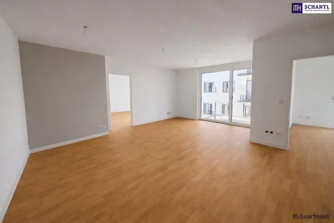 Elegante 4 Zimmer im Erstbezug mit viel Ruhe und süßem Balkon! - Bild