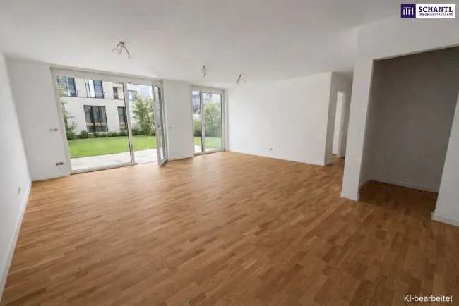 Moderne Gartenwohnung im Erstbezug – 4 Zimmer, ca. 110 m² Wohnfläche & großzügiger Eigengarten! - Titelbild
