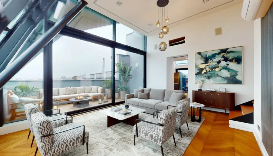 ++ Nicht einfach ein Penthouse. Sondern ein Lebensgefühl. ++ 80 m² Dachterrasse, Whirlpool & Panorama-Sauna - Bild