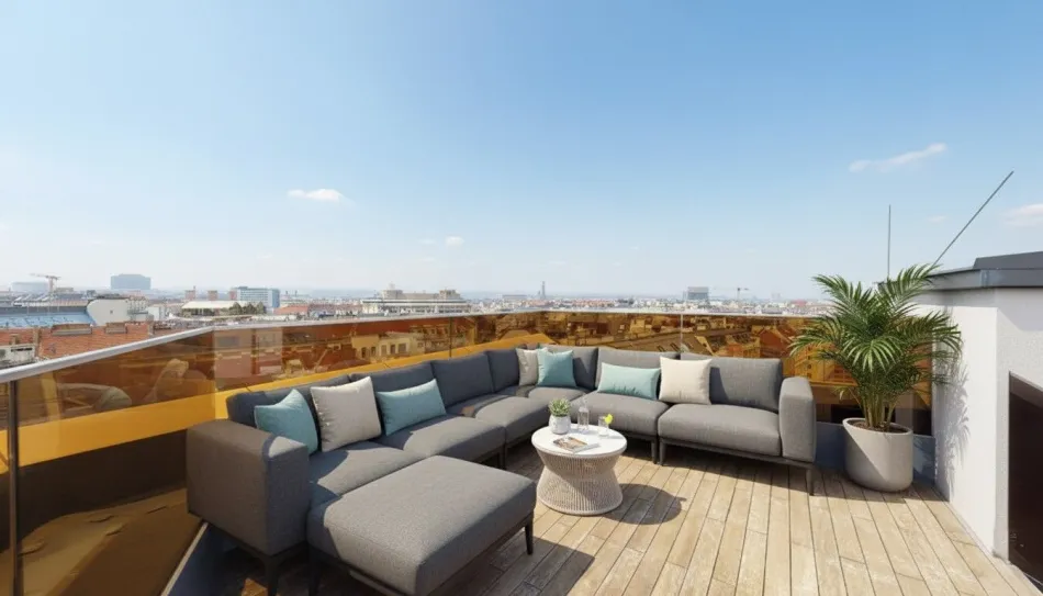 ++ Nicht einfach ein Penthouse. Sondern ein Lebensgefühl. ++ 80 m² Dachterrasse, Whirlpool & Panorama-Sauna - Titelbild