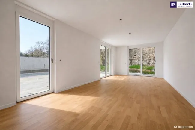 Leben im Freien! Geniale 4-Zimmer-Gartenwohnung. Kompakt und leistbar. - Bild