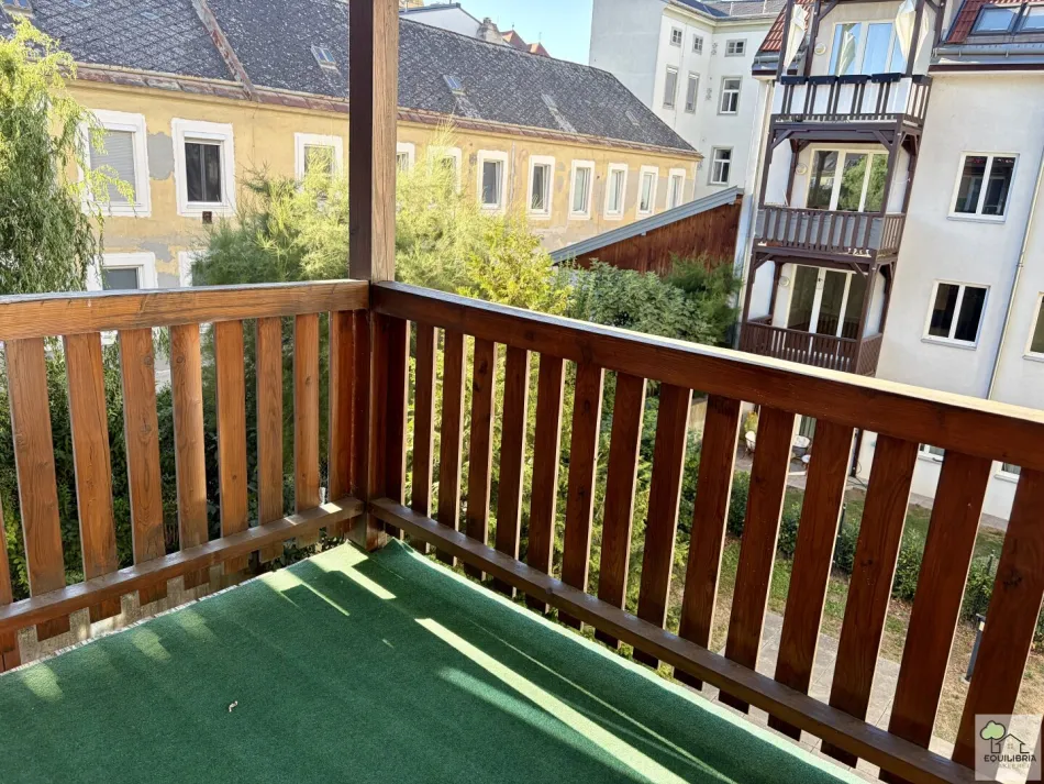Moderne, komplett sanierte 2-Zimmer-Wohnung mit ruhigem Innenhof-Balkon in Stockerau - Bild