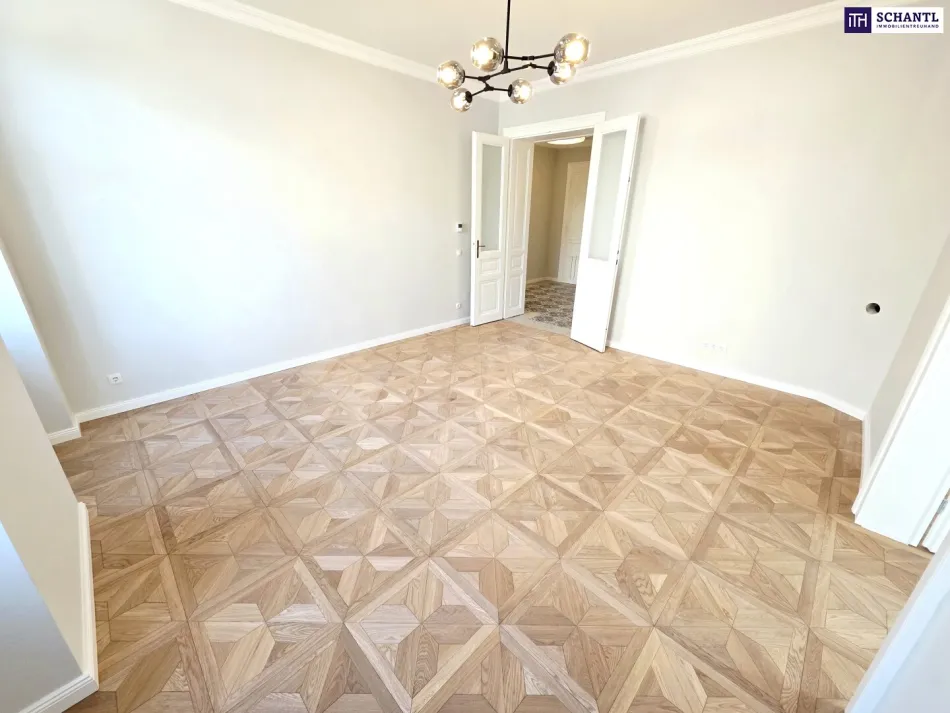 Kernsanierter Altbau in Bestform! Wiener Klassik vom Feinsten! Frisch saniertes Altbaujuwel + Flügeltüren + Stuck + Perfekt aufgeteilte 3 Zimmer! Qualität die man sieht! - Titelbild