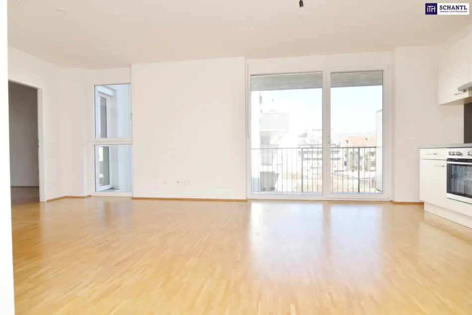 Sparen mit Erdwärme: Helle, ruhige Eckwohnung im Innenhof in Graz - Bild