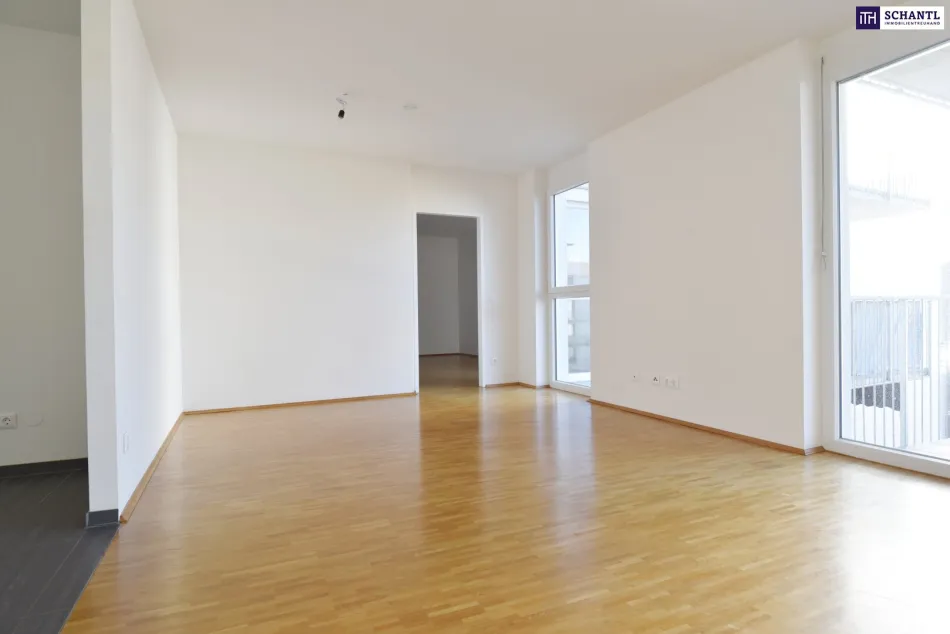Sparen mit Erdwärme: Helle, ruhige Eckwohnung im Innenhof in Graz - Bild