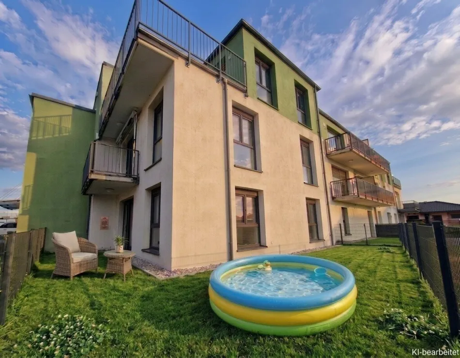Neubau: Moderne ca. 65 m² 3-Zimmer-Wohnung mit ca. 64 m² Garten - Titelbild