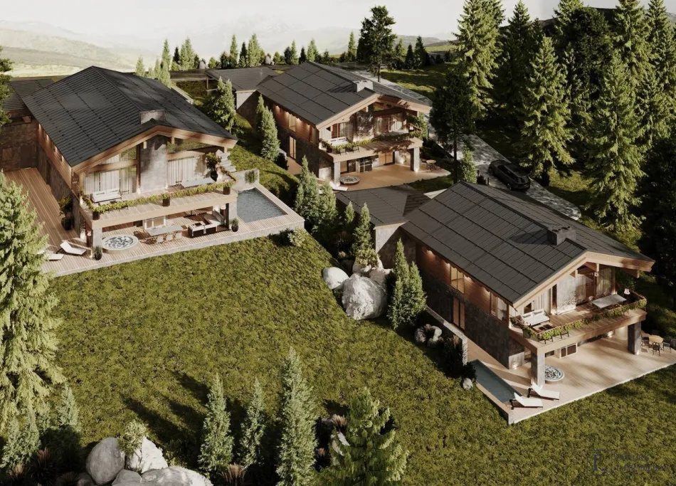 Privates Alpenchalet mit Pool, Wellnessbereich und Bergblick - Titelbild