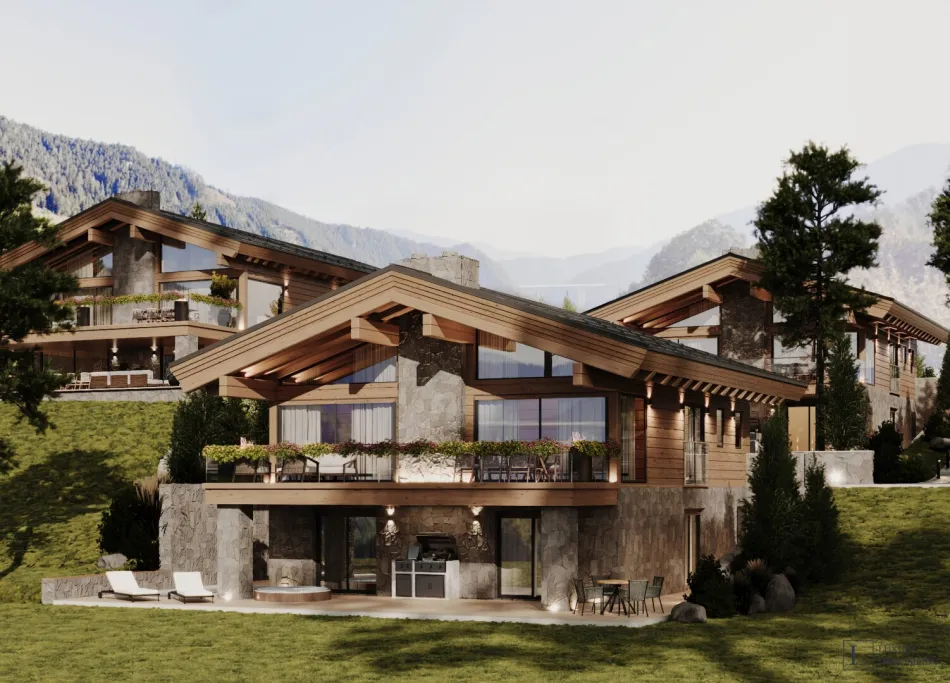 Privates Alpenchalet mit Pool, Wellnessbereich und Bergblick - Bild