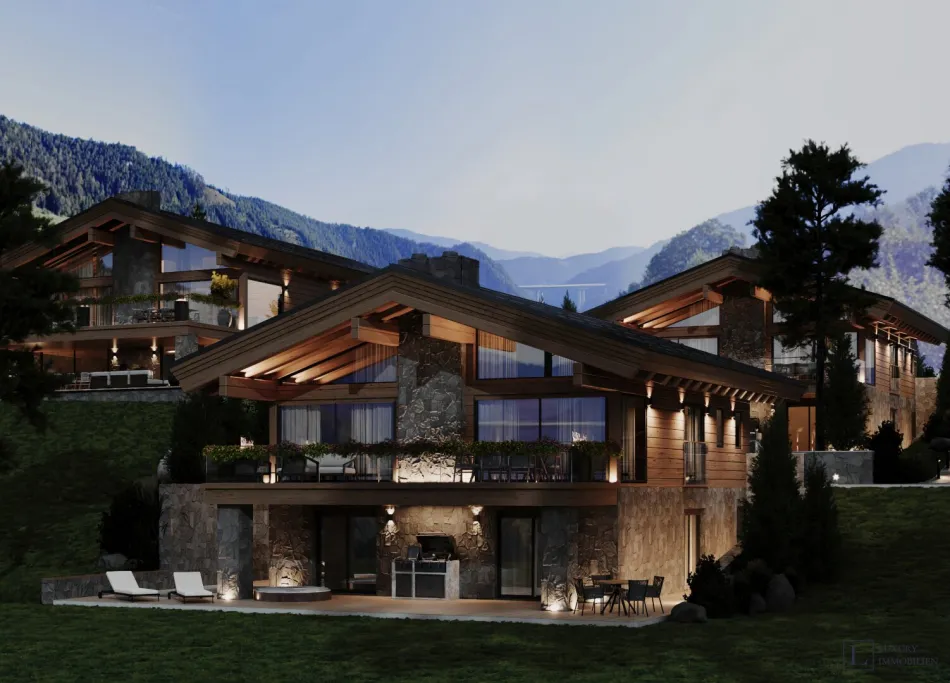 Privates Alpenchalet mit Pool, Wellnessbereich und Bergblick - Bild