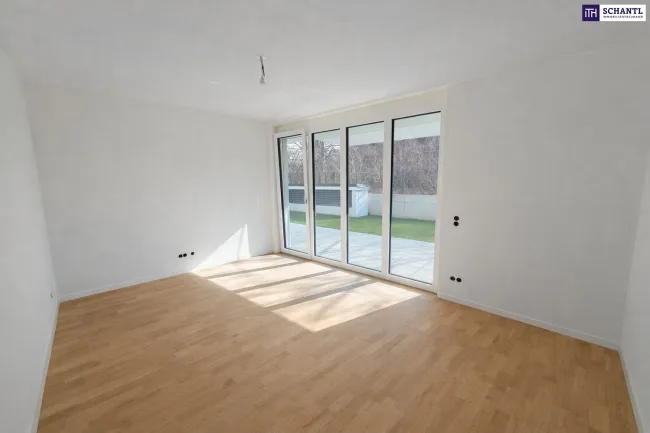 Viel draußen, smart drinnen – Gartenwohnung für modernes Wohnen - 3 Zimmer im Erstbezug! - Bild