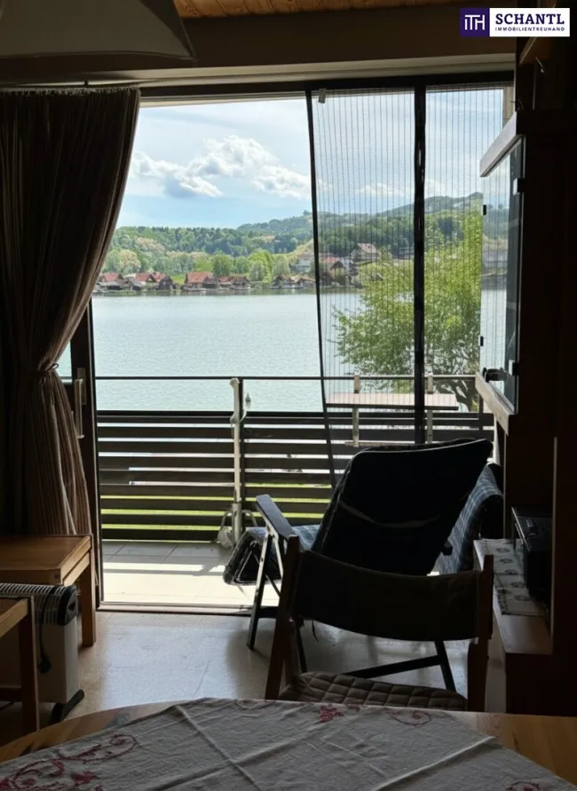 Gepflegte Seewohnung in Ruhelage – Direkter Blick auf den Walschacher See! - Bild