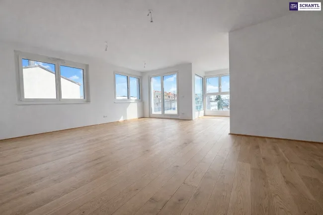 Zentrumsnah und dennoch ruhig – bereits fertiggestellt: Großzügige 3-Zimmer Dachgeschoßwohnung mit TOP-Ausstattung, Ruhe, und perfekter Infrastruktur im DAS WEGL! - Bild