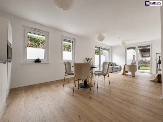 Bezugsfertig. Bestens angebunden. Erholsam ruhig. Großzügige 4-Zimmer Gartenwohnung mit privatem Gartenparadies und Top-Infrastruktur! - Titelbild