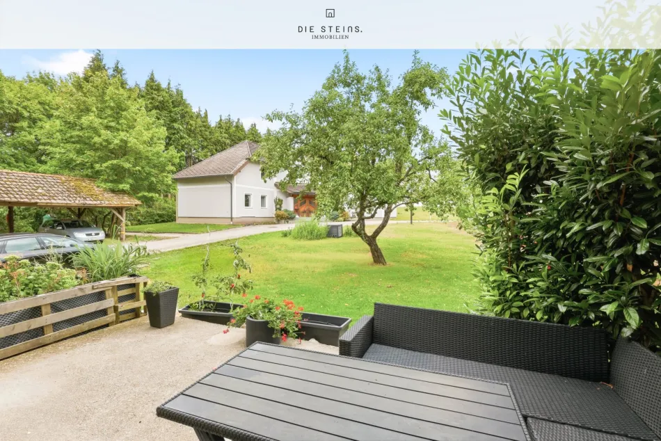 Modernes Familienidyll: 4-Zimmer-Gartenwohnung mit Terrasse & Grünblick - vermietet bis 2027 - Titelbild