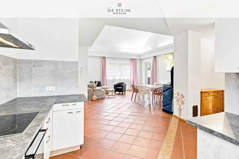 Exklusive Galerie-Wohnung - Eigengarten, Schwedenofen, Außenkamin - Bild