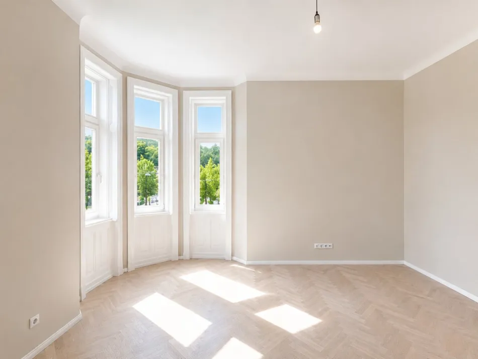 PROVISIONSFREI | Generalsanierter Designer-Altbau | Erker & Fernblick | 77,66 m² | 1190 Wien - Bild