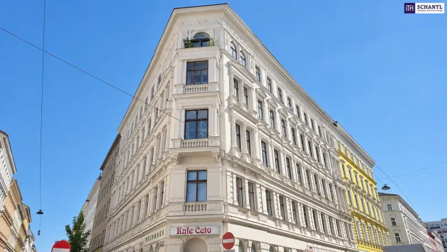 Gestalten Sie Ihren Wohntraum! Sanierungsbedürftige 2-Zimmer-Altbauwohnung mit viel Potenzial & hervorragender öffentlicher Anbindung an die U1 & U2 - schnell zugreifen! - Titelbild