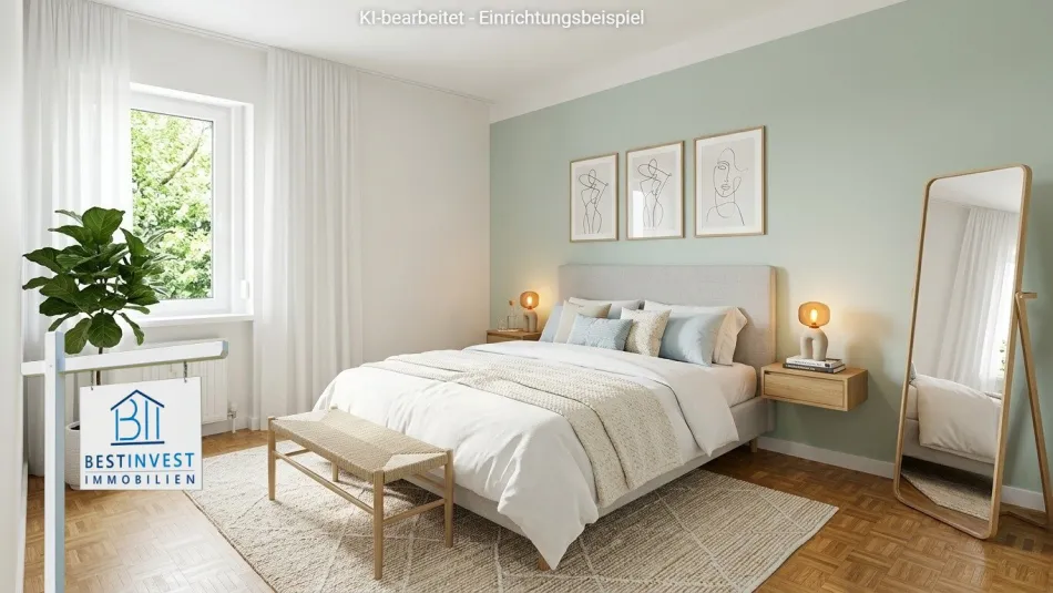 Attraktive 4-Zimmer-Wohnung mit Balkon, Carport und großem Keller - Bild
