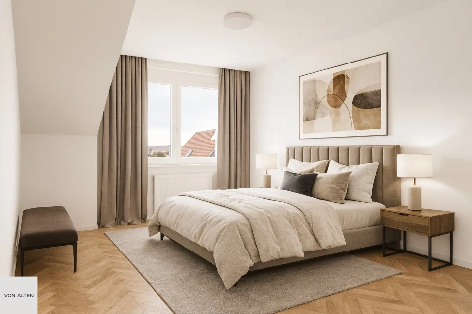 Bestandsfrei: 3-Zimmer-Dachgeschosswohnung mit 13 m² Terrasse - Bild