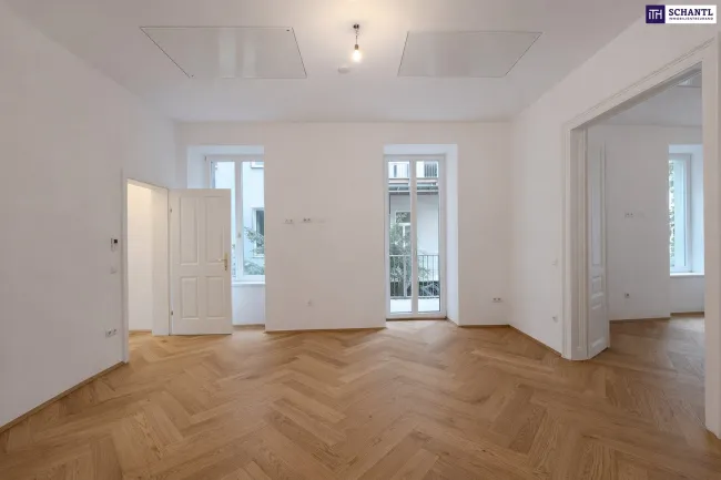 WOW! TOP LAGE in unmittelbarer Nähe zum Augarten + Altbaujuwel mit großzügigem Balkon + absolut ruhige Innenhoflage - Bild