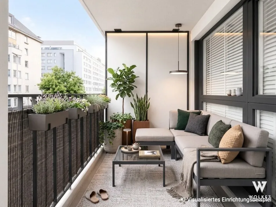 URBAN LIVING | Exklusive 2-Zimmer-Wohnung mit Loggia – vollmöbliert & bezugsfertig | 3 Gehminuten zur U1 Vorgartenstraße - Titelbild
